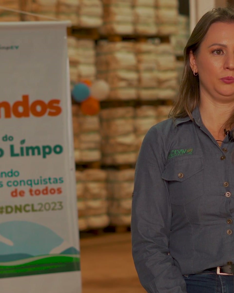 Representante da ADDAV em ação do Dia Nacional do Campo Limpo