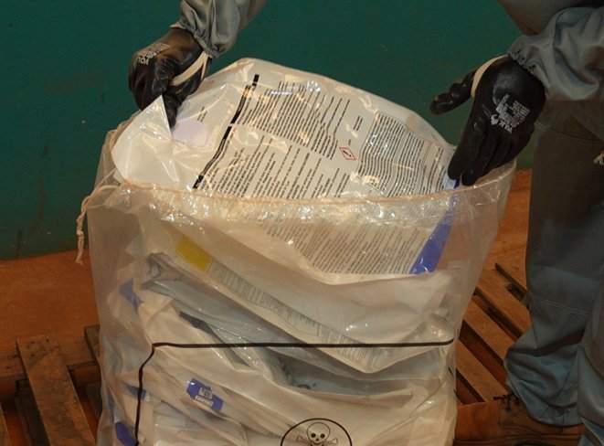 Embalagens flexíveis acondicionadas em saco de resgate